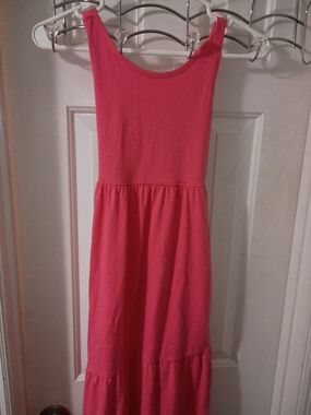 Children's M Lily and Dan Coral Sleeveless Tiered Maxi Dress